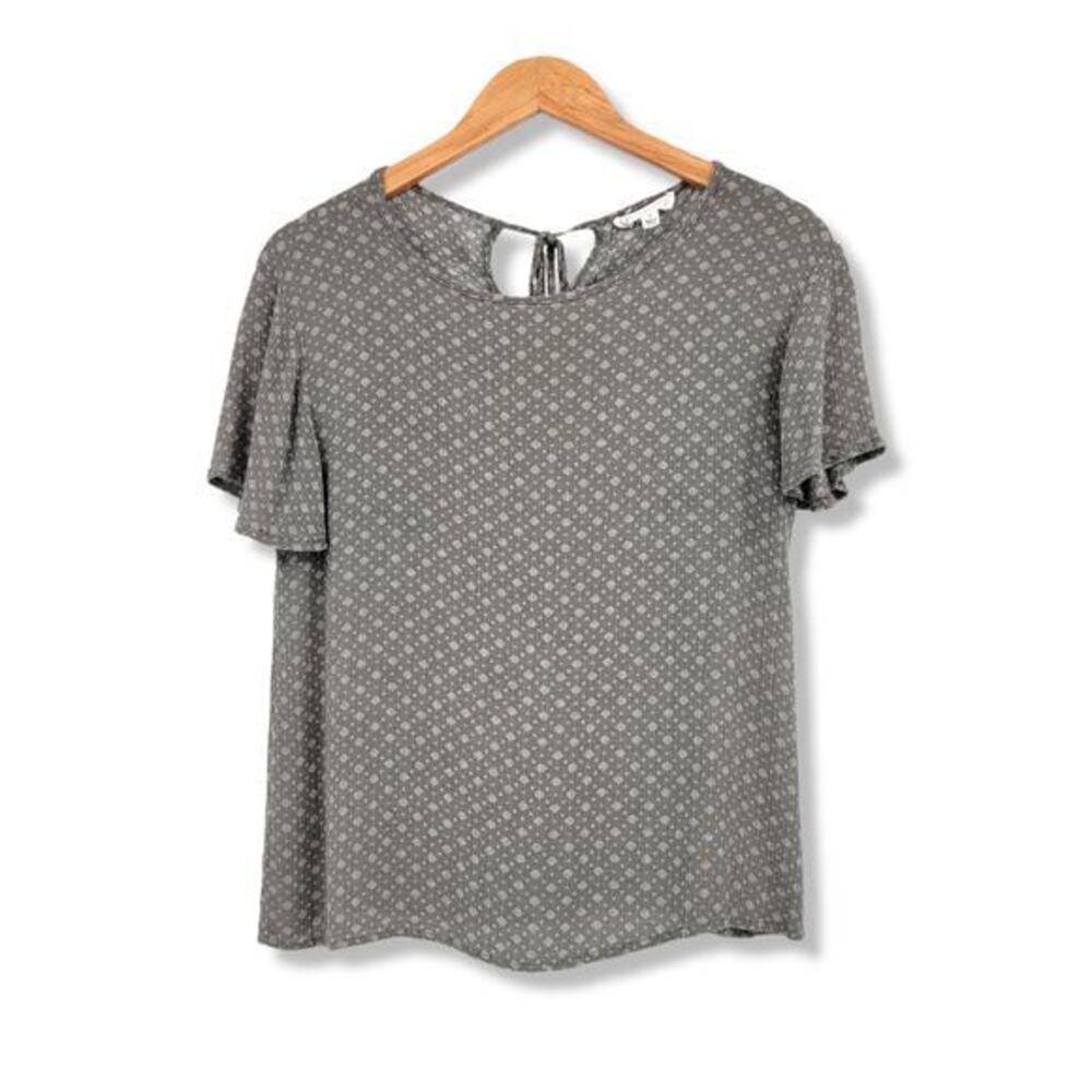Cloud Chaser‎ Women's Lightweight Slight Flutter Sleeve Blouse Size Large